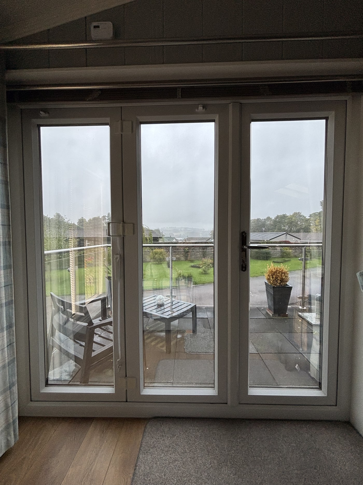 Window film installed on a static caravan in Scotland