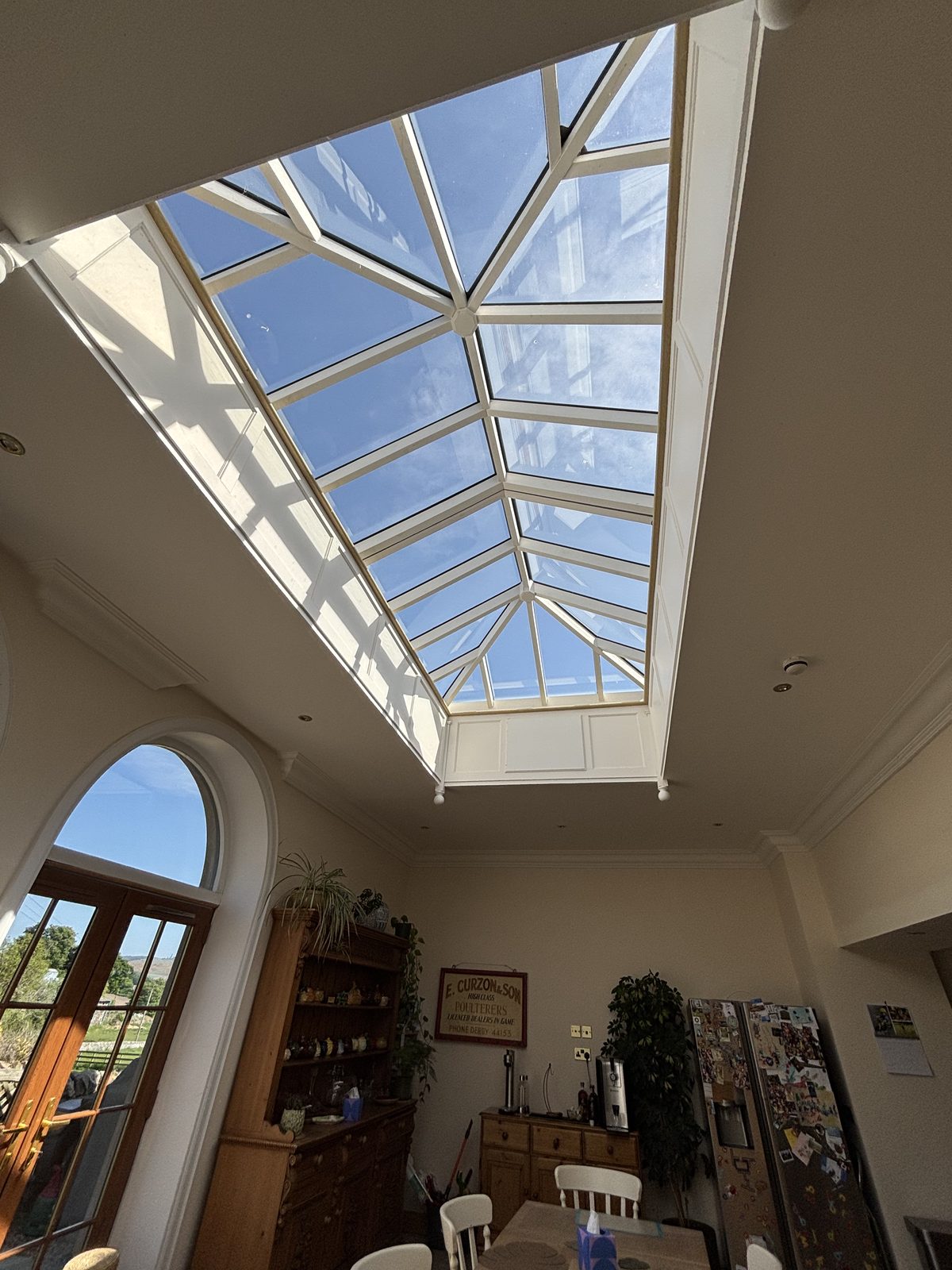 Roof lantern, kitchen extension