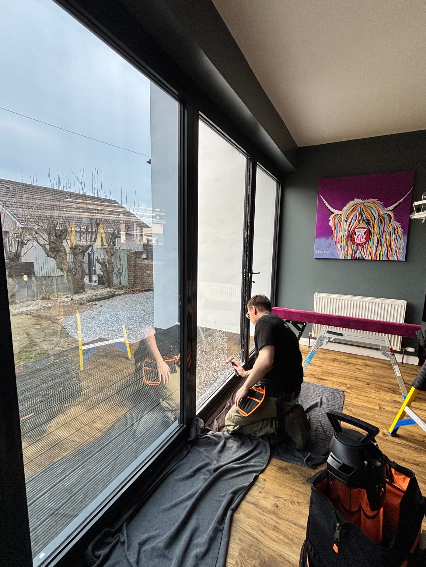Residential window film in a Dundee home