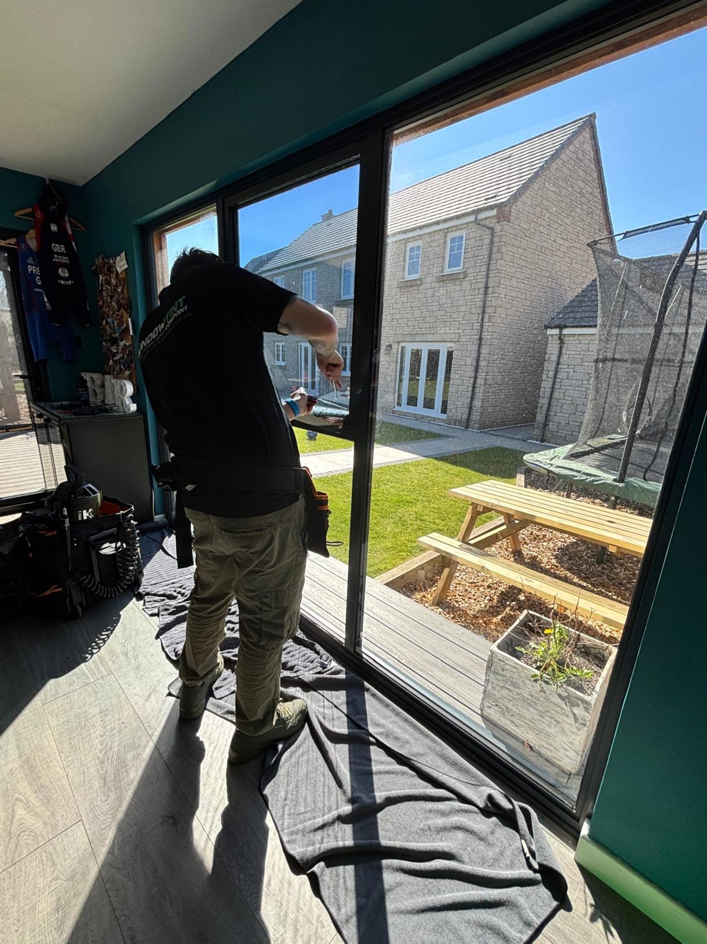 Commercial window film installation 4 in Scotland
