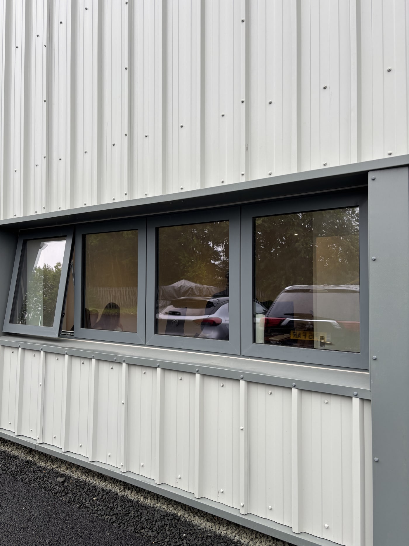 Privacy Window Film before installation in Scotland