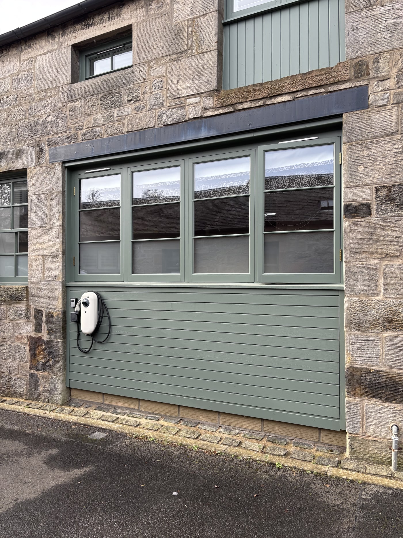 Frosted film vs Etched glass installation 3 in Scotland