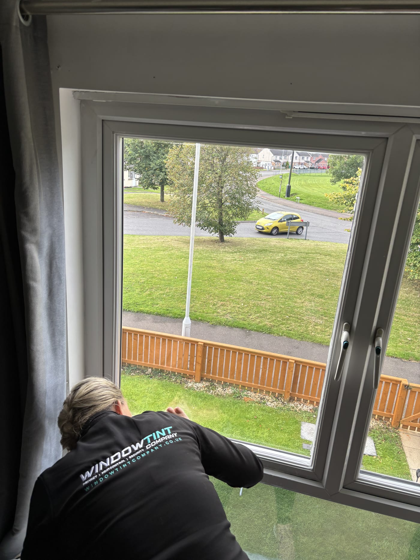 Window Film vs Shutters installation 3 in Scotland